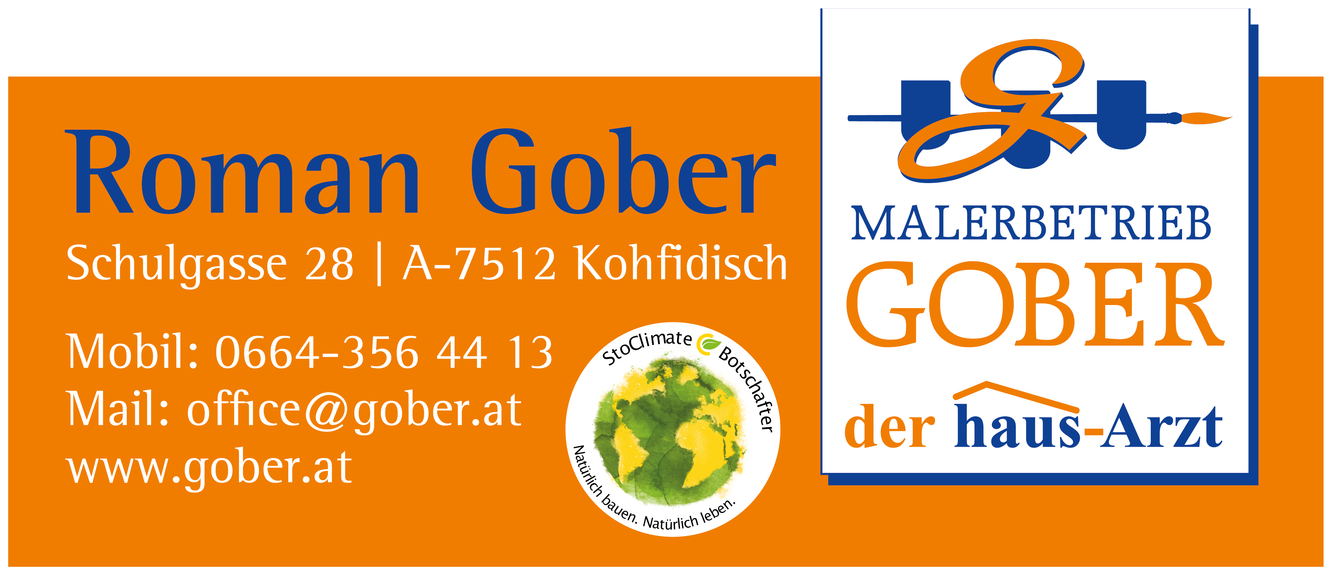 Logo Malerbetrieb Gober, Partner O.K. Energie Haus GmbH
